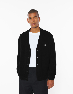 BOLD FOX HEAD PATCH REGULAR CARDIGAN | Maison Kitsuné