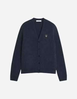 MAISON KITSUNÉ ネイビー Sサイズ✨超美品✨ BOLD FOX HEAD PATCH REGULAR CARDIGAN | Maison Kitsuné