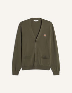 BOLD FOX HEAD PATCH REGULAR CARDIGAN | Maison Kitsuné