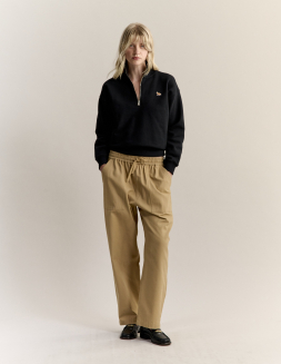 BABY FOX HALF ZIPPED SWEATSHIRT | Maison Kitsuné