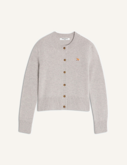 フォックスヘッド ファイン メリノ カーディガン | Maison Kitsuné