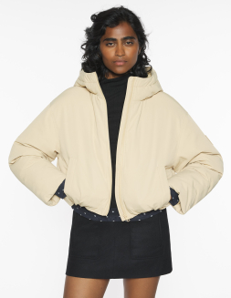 Maison Kitsune Puffer Jacket ベージュ Maison Kitsuné classic puffer jacket beige size S - Reverse Studio