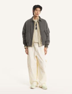 ご検討中　試着のみ　MAISON KITSUNÉ ブラックキルティングジャケット 洗えるキルティングジャケット （ブラック） -WWSワークウェアスーツ