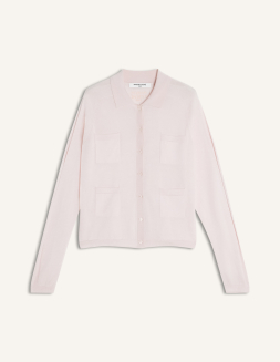 レースニット ストライプ カーディガン | Maison Kitsuné