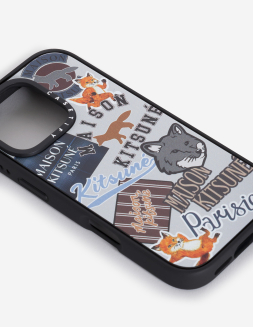 【SET】Maison Kitsuné Black Case & Charm High Tech - Accessories - Women | Maison Kitsuné