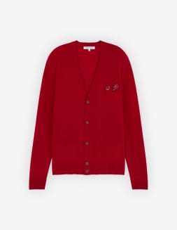 BOLD FOX HEAD CRAFTY COMFORT CARDIGAN | Maison Kitsuné