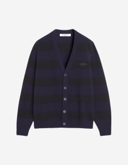 ボールド フォックスヘッド パッチ バイカラー カーディガン | Maison Kitsuné