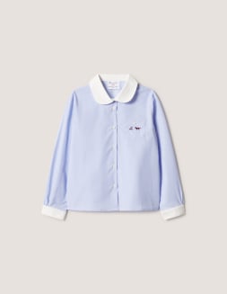 美品✨MAISON KITSUNE メゾンキツネ ステンカラーコート ブルー系