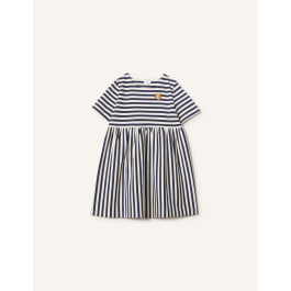 フォックスヘッド キッズ ストライプ ドレス | Maison Kitsuné
