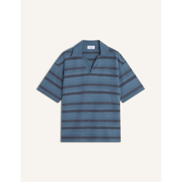 オーバーサイズ ストライプ ポロ | Maison Kitsuné