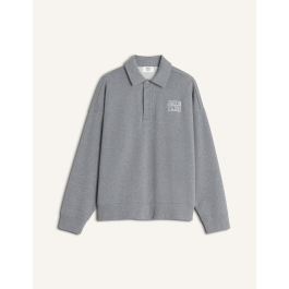 MAISON KITSUNÉ オーバーサイズ　グレー ポロシャツ L QM00304KM0340-H131_1.jpg