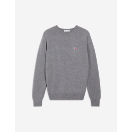 TRICOLOR FOX PATCH CLASSIC R-NECK JUMPER | Maison 