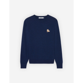 CHILLAX FOX PATCH CLASSIC R-NECK JUMPER | Maison Kitsuné