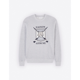 maison kitsune love birds sweatshirt