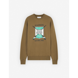 COLLEGE FOX PRINTED COMFORT SWEATSHIRT | Maison Kitsuné