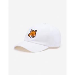 LARGE FOX HEAD EMBROIDERY 6P CAP | Maison Kitsuné