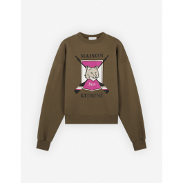 COLLEGE FOX PRINTED COMFORT SWEATSHIRT | Maison Kitsuné