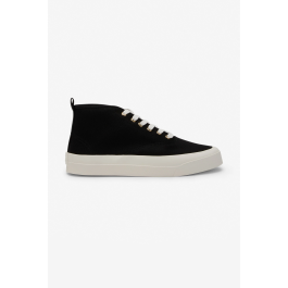 HIGH TOP CANVAS LACE-UP SNEAKERS