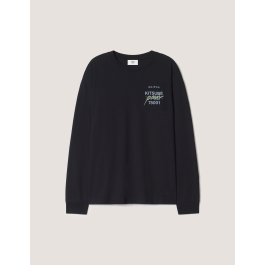 MMII PROFILE FOX OVERSIZE LONG SLEEVE TEE-SHIRT | Maison Kitsuné