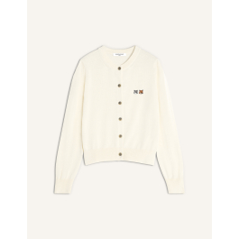 トップス FOX HEAD PATCH ADJUSTED CARDIGAN DOUBLE FOX HEAD MERINO CARDIGAN | Maison Kitsuné