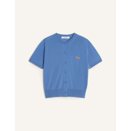 BABY FOX FINE MERINO SHORT SLEEVE CARDIGAN | Maison Kitsuné