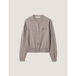 ダブル フォックスヘッド レギュラー カーディガン | Maison Kitsuné