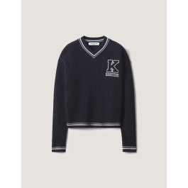 トップス KEY CAT RABBIT COS CREWNECK vaultroom COLLEGE WAFFLE WOOL JUMPER | Maison Kitsuné