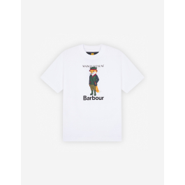 メゾン キツネ X BARBOUR ビューフォート フォックス Tシャツ