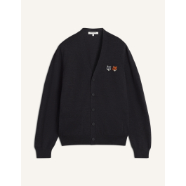 DOUBLE FOX HEAD REGULAR CARDIGAN | Maison Kitsuné