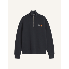DOUBLE FOX HEAD HALF ZIP COMFORT SWEATSHIRT | Maison Kitsuné