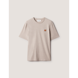 MAISON KITSUNE フォックス刺繍 Tシャツ ベージュ M FOX HEAD REGULAR TEE-SHIRT | Maison Kitsuné