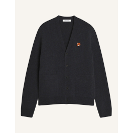 FOX HEAD MERINO REGULAR CARDIGAN | Maison Kitsuné