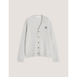 FOX HEAD LAMBSWOOL COMFORT CARDIGAN | Maison Kitsuné