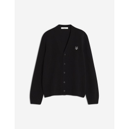 FOX HEAD LAMBSWOOL COMFORT CARDIGAN | Maison Kitsuné
