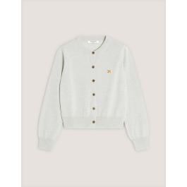 BABY FOX MERINO REGULAR CARDIGAN | Maison Kitsuné
