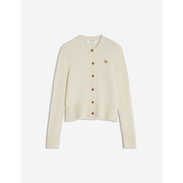 BABY FOX LAMBSWOOL FITTED CARDIGAN | Maison Kitsuné