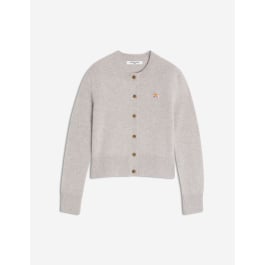 MAISON KITSUNÉ グレー Vネックカーディガン XL MAISON KITSUNÉ グレー Vネックカーディガン XL MAISON KITSUNÉ グレー