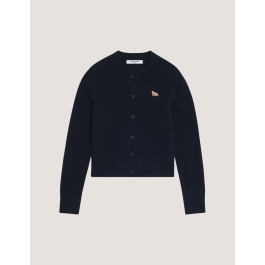 BABY FOX LAMBSWOOL FITTED CARDIGAN | Maison Kitsuné