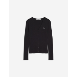 ベイビー フォックス ファイン リブ ウール カーディガン | Maison Kitsuné