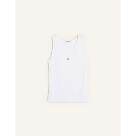 メゾンキツネ　タンクトップ　S 白　ホワイト ホワイト（白）系 S MAISON KITSUNE(メゾンキツネ) タンクトップ