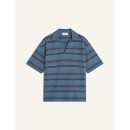 FLEX WE ME ストライプポロシャツ L オーバーサイズ ストライプ ポロ | Maison Kitsuné