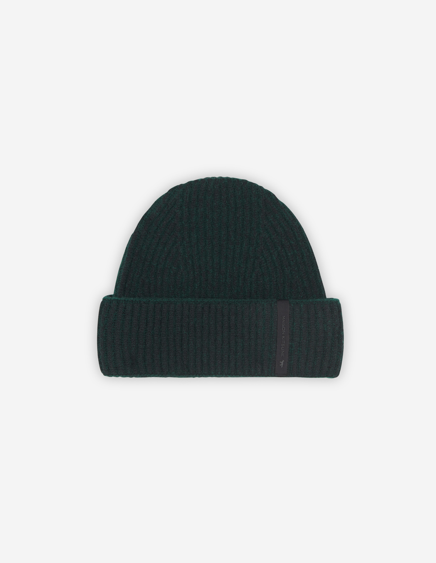 RIBBED LAMBSWOOL BEANIE