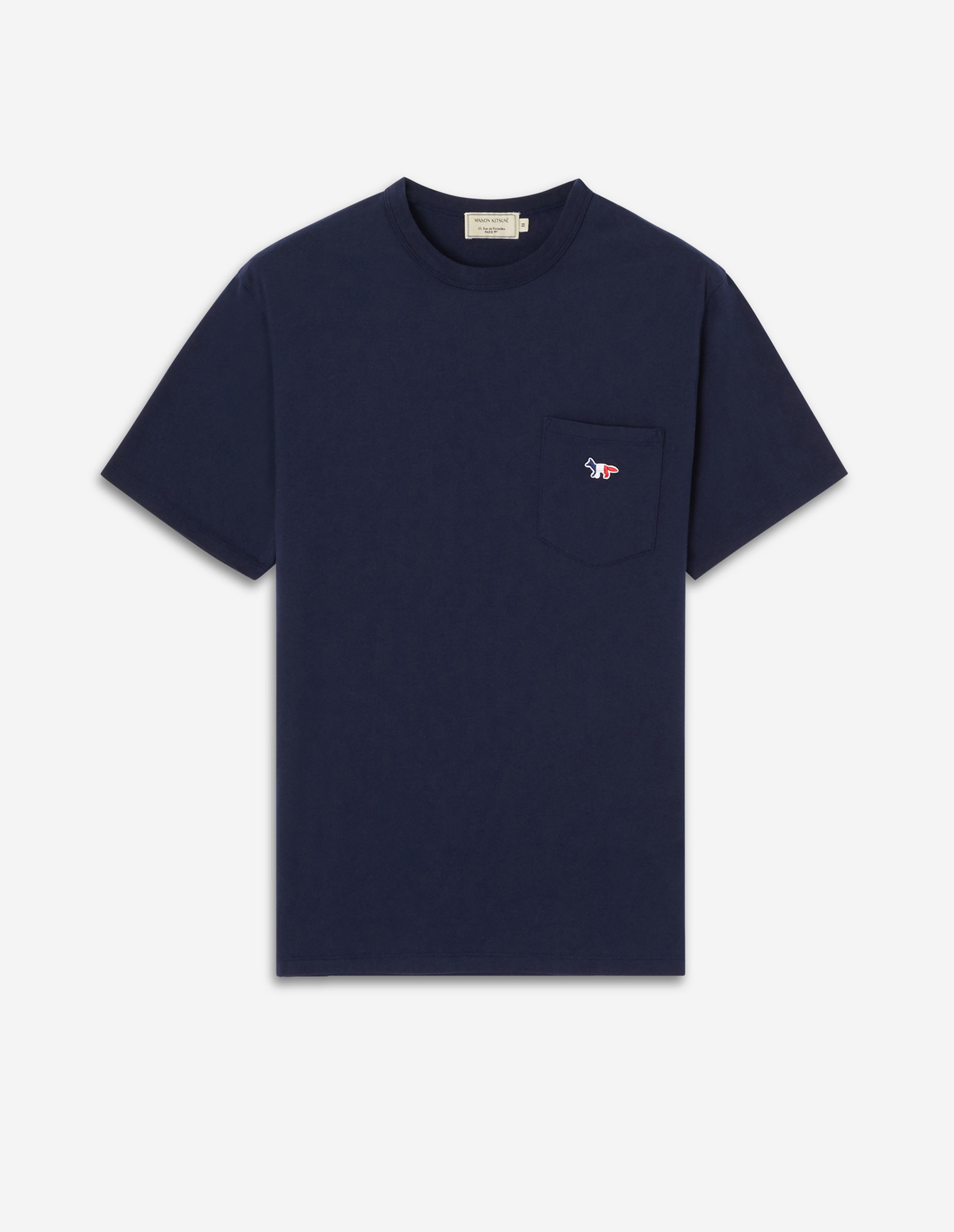 TRICOLOR FOX PATCH  CLASSIC POCKET TEE-SHIRT