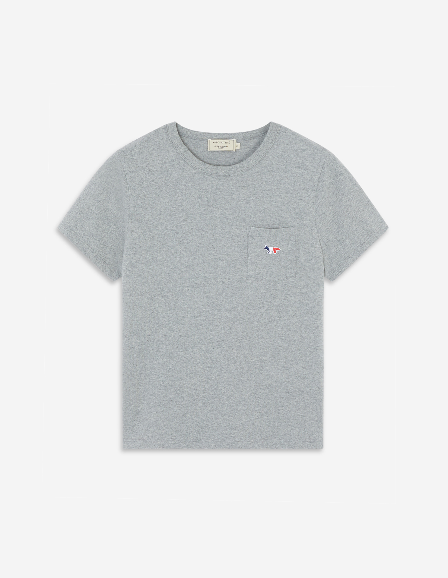 TRICOLOR FOX PATCH CLASSIC POCKET TEE-SHIRT