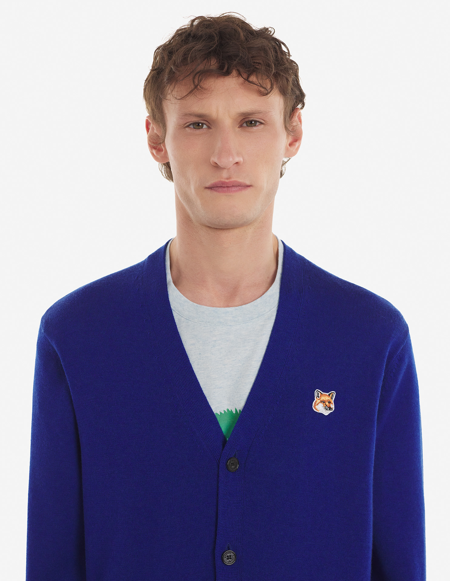 FOX HEAD PATCH CLASSIC CARDIGAN | Maison Kitsuné