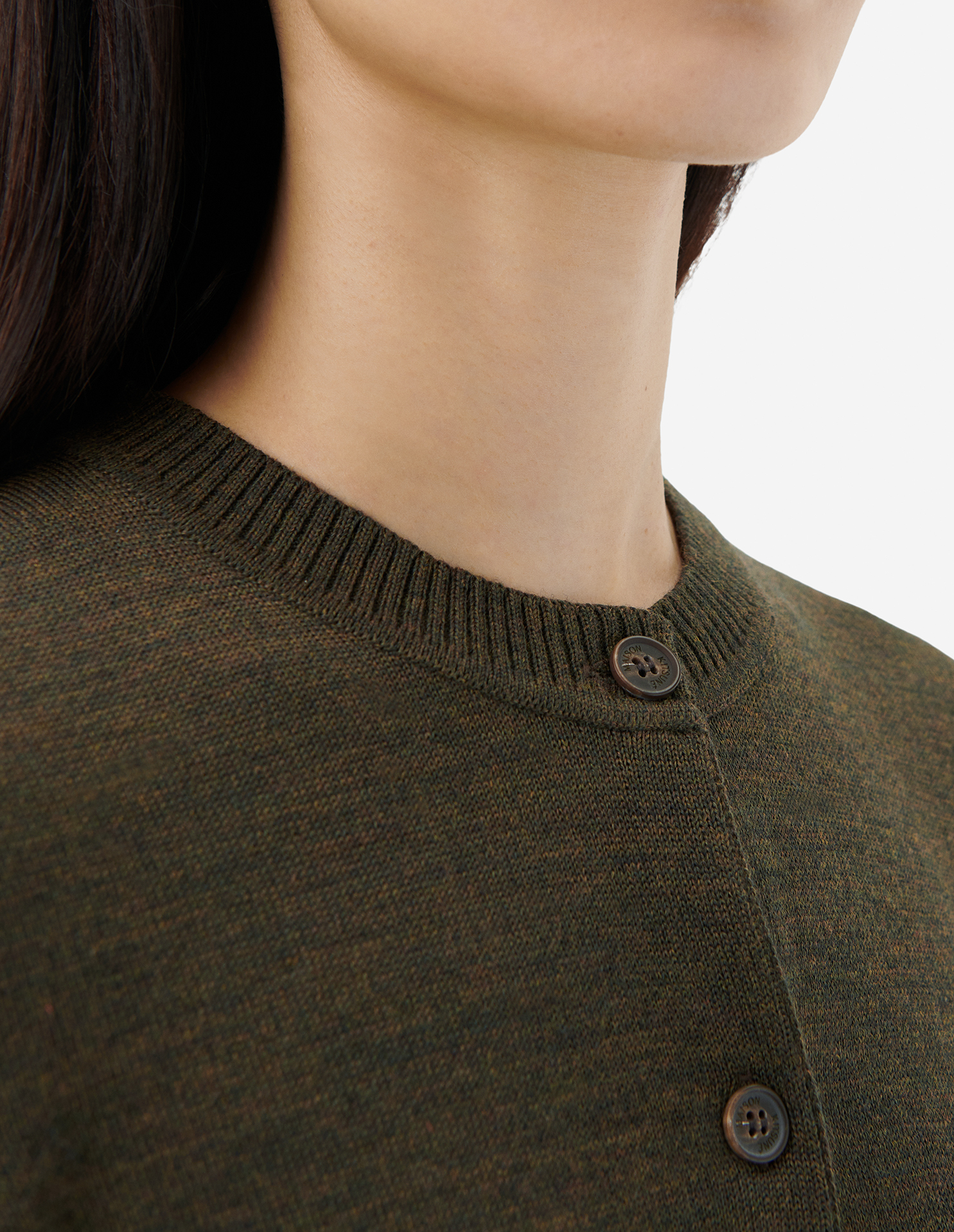 FOX HEAD PATCH ADJUSTED R-NECK CARDIGAN | Maison Kitsuné