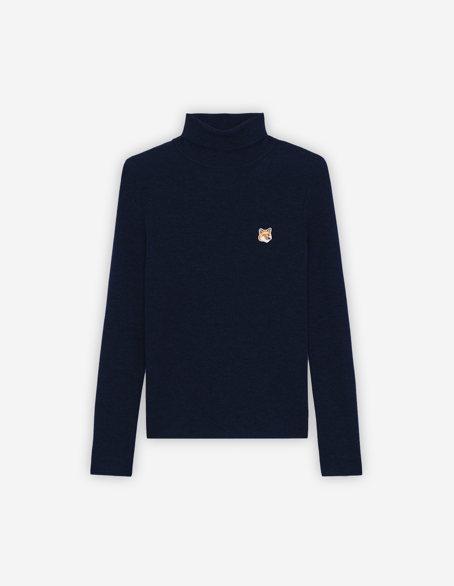 FOX HEAD PATCH FITTED TURTLENECK