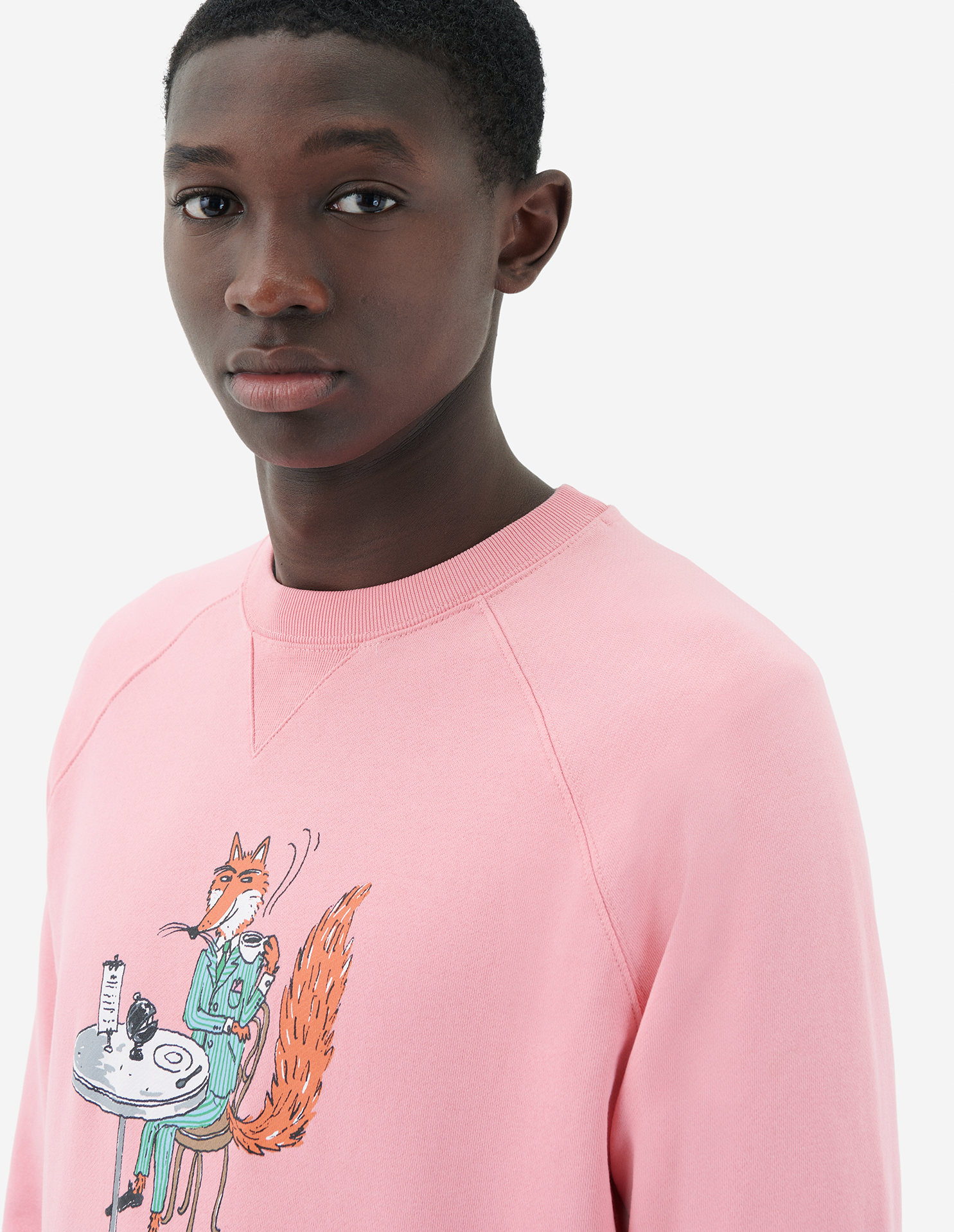 OLY COFFEE FOX CLASSIC SWEATSHIRT | Maison Kitsuné