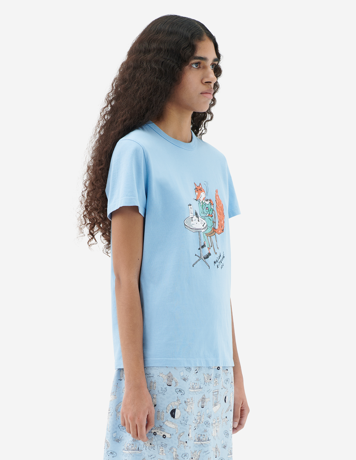 OLY COFFEE FOX CLASSIC TEE-SHIRT | Maison Kitsuné