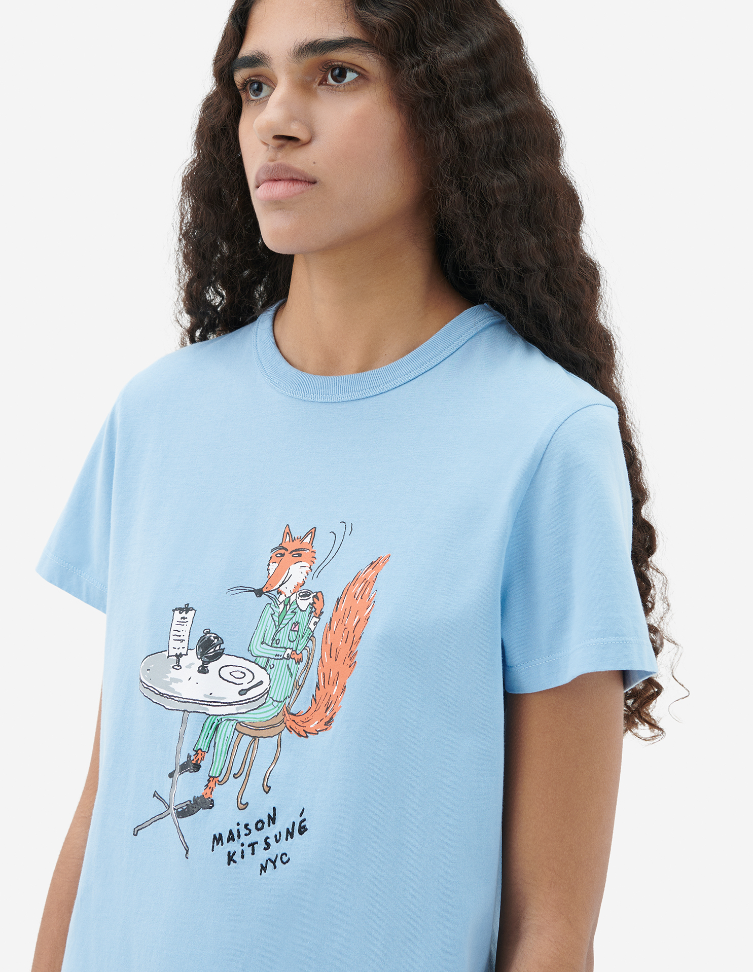 OLY COFFEE FOX CLASSIC TEE-SHIRT | Maison Kitsuné